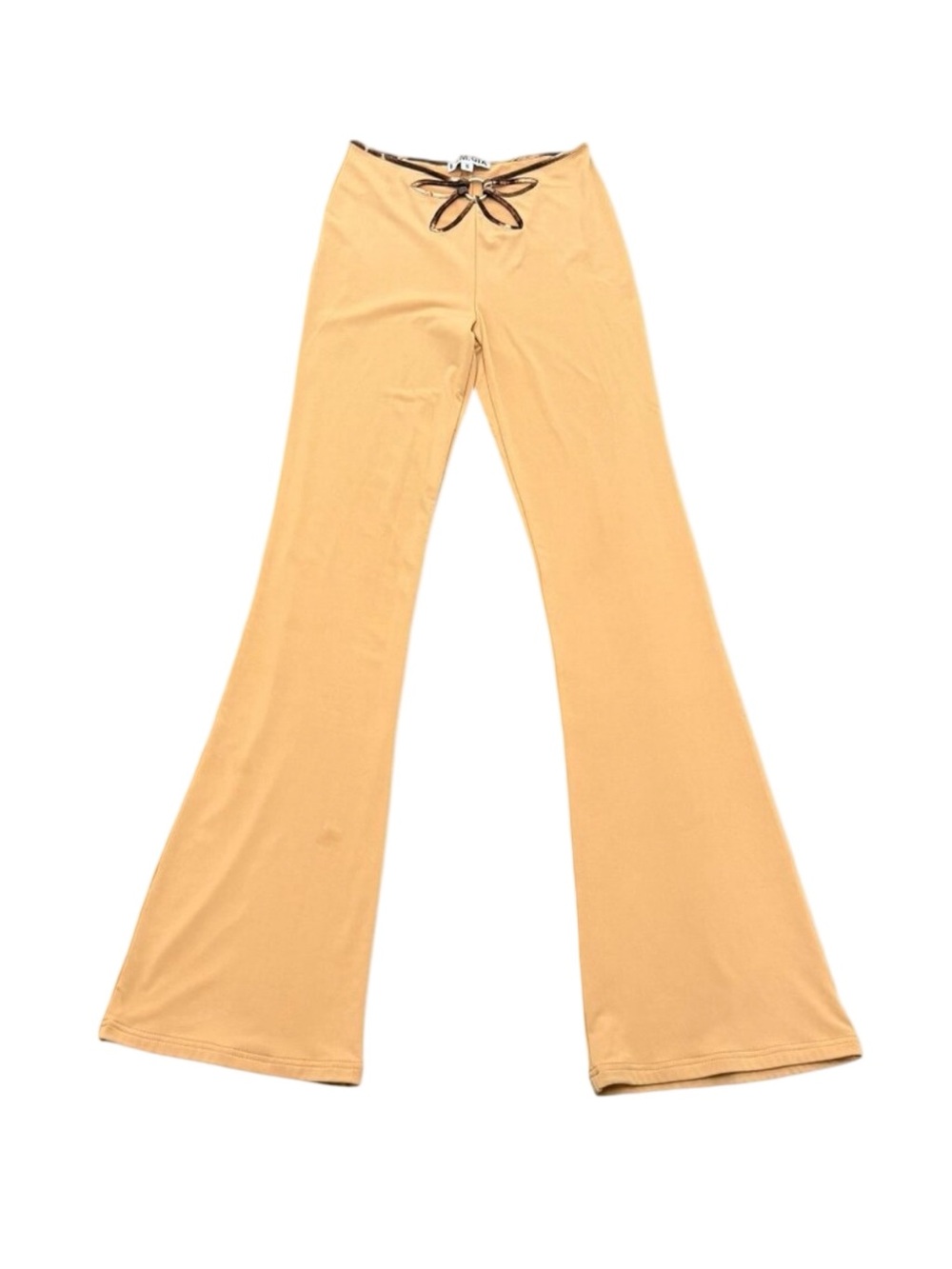 Vintage Y2K I.AM.GIA Nude Lace-Up Waist Flare Pants